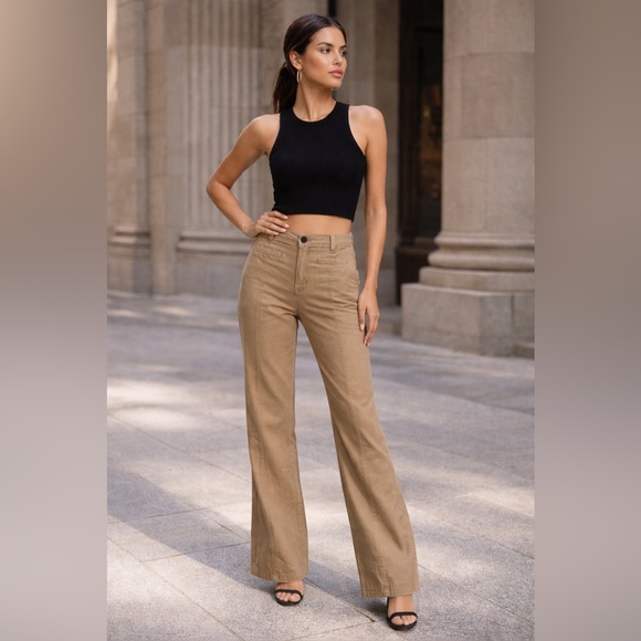 Cotton Ginny Pants - NWT Cotton Ginny Brown Cotton Modern Fit Pants size 9 granola cottagecore
